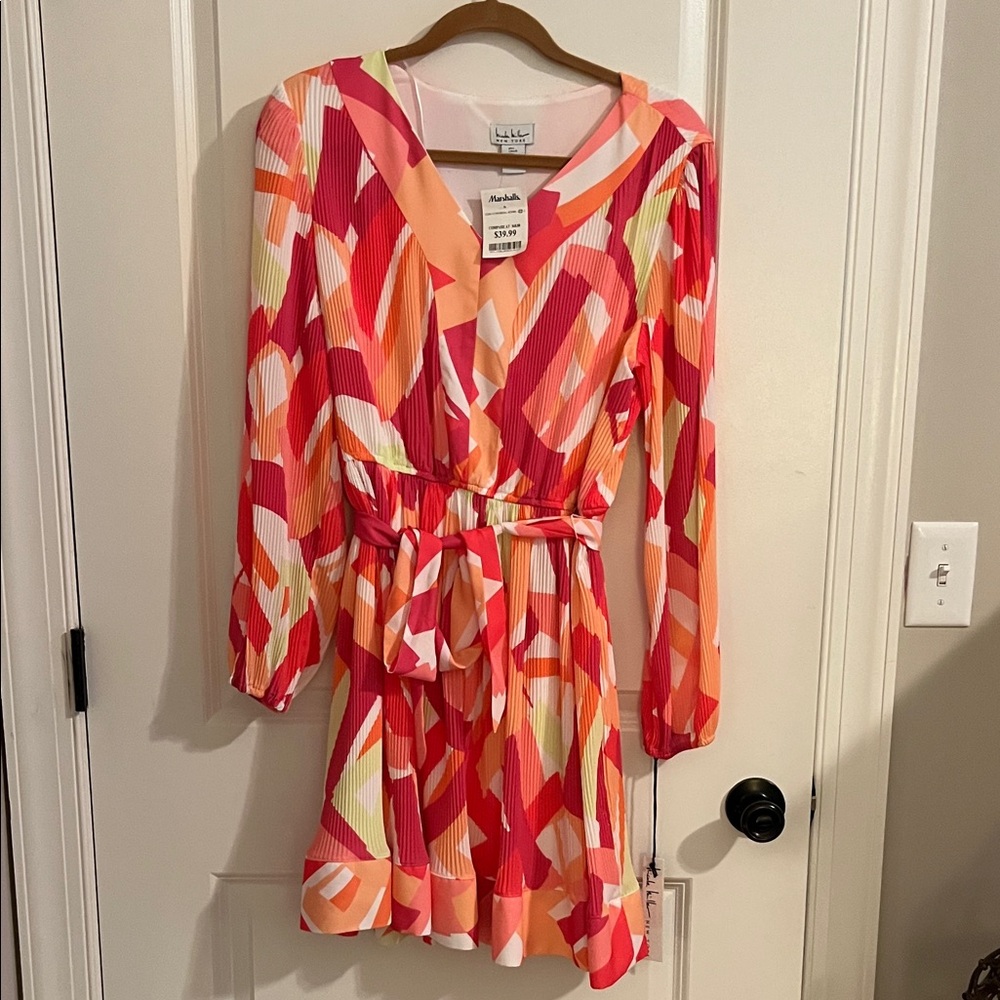 Nicole Miller Multicolor Abstract Dress